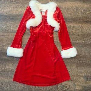 Bonnie Jean Christmas Dress Size 8